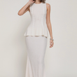 Load image into Gallery viewer, Polly Peplum Top - Ivory
