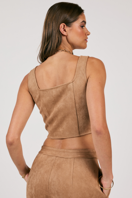 Shelby Suede Bustier