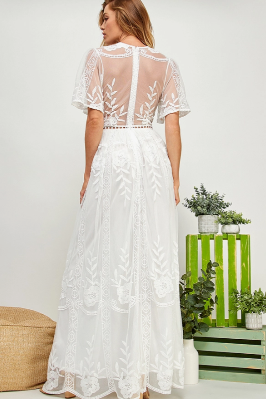 Elvina Maxi Dress - White