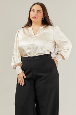 Henley Blouse - PLUS