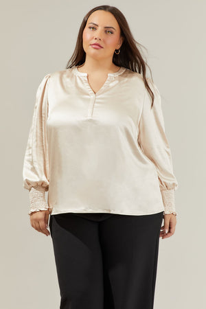 Henley Blouse - PLUS