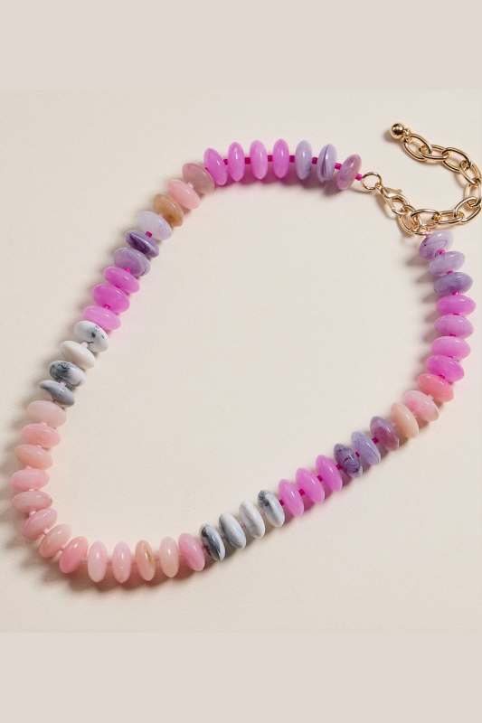 Ombre Resin Bead Necklace