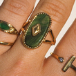 Load image into Gallery viewer, Aurora Stone Ring- Emerald
