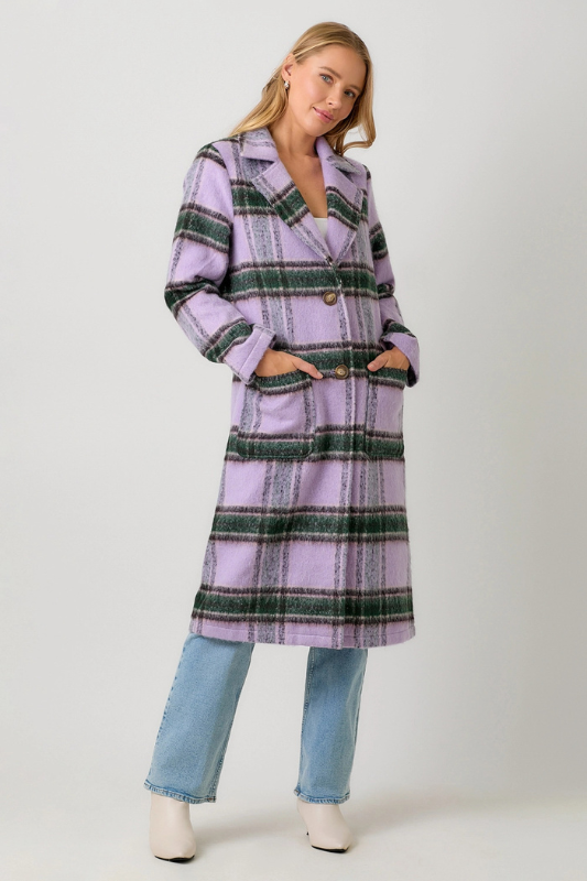 Majesty Plaid  Coat