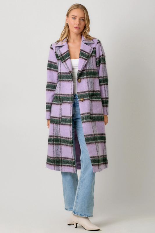 Majesty Plaid  Coat