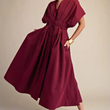 Load image into Gallery viewer, Zana Midi Dress- Burgundy
