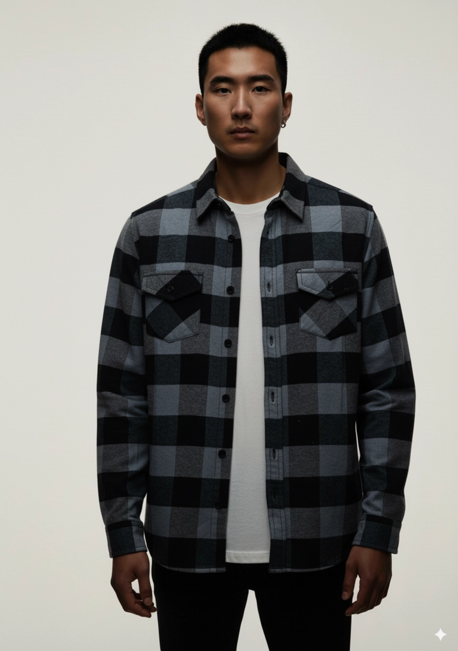 Brynley Flannel -Dusty Green