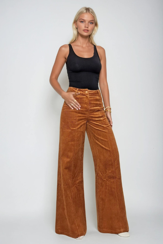 Fawn Corduroy Pant - Rust