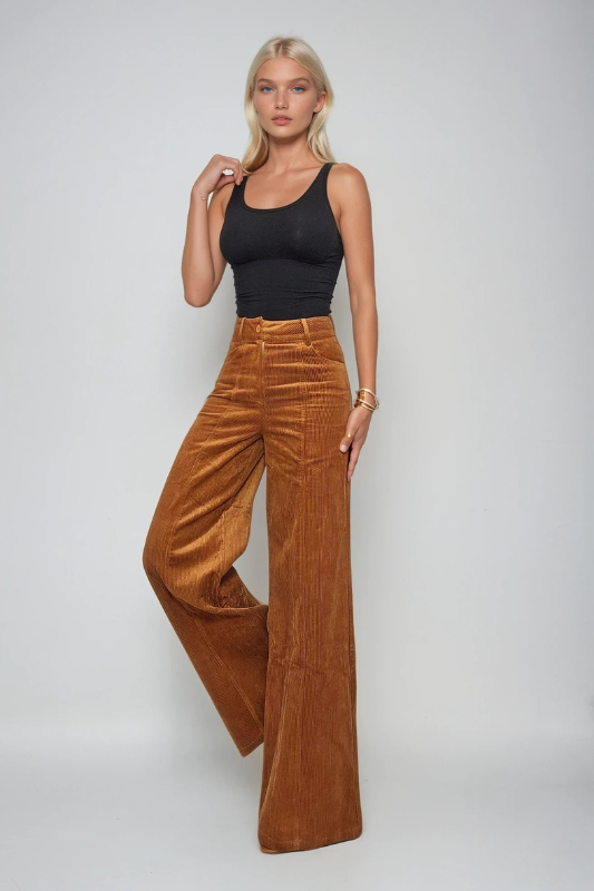 Fawn Corduroy Pant - Rust