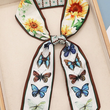 Load image into Gallery viewer, Sunflower Butterfly Skinny Scarf
