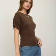 Load image into Gallery viewer, Lianna Ruched Knit Top
