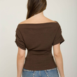 Load image into Gallery viewer, Lianna Ruched Knit Top
