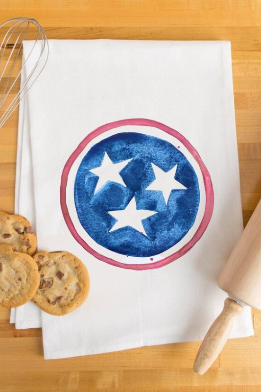 "Tennessee Tri-Star" Tea Towel