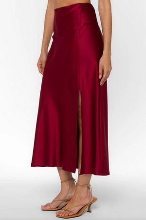 Gypsy Midi Skirt - Crimson