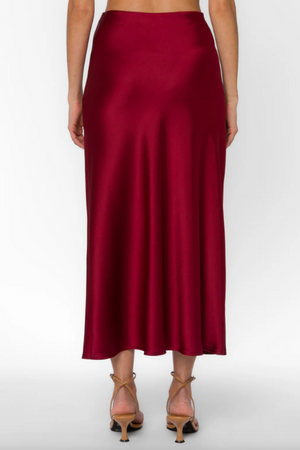 Gypsy Midi Skirt - Crimson