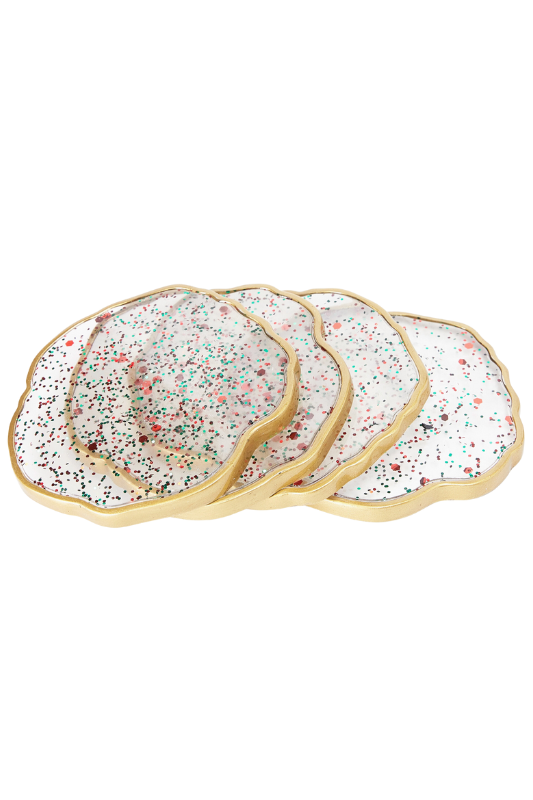 Holiday Confetti Coasters (x4)