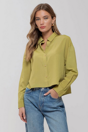 Maddie Crop Buttondown
