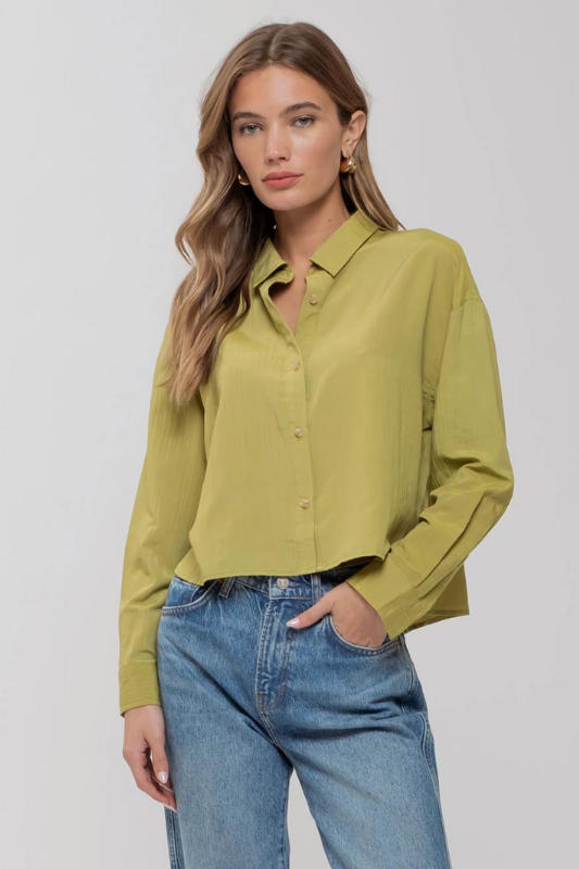 Maddie Crop Buttondown