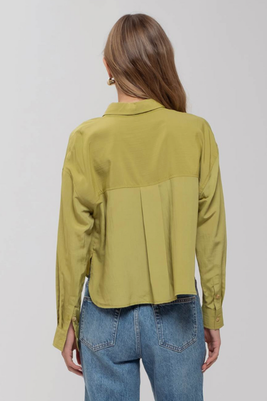 Maddie Crop Buttondown