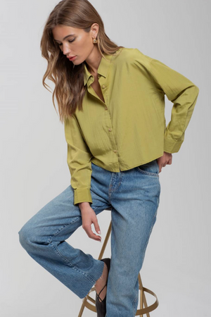 Maddie Crop Buttondown