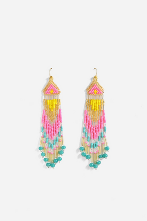 Desert Rose Beaded Earrings