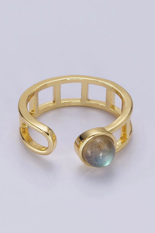 Labradorite Band Ring