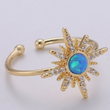 Load image into Gallery viewer, Blue Opal Sun Ring
