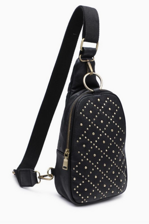 Regina Studded Sling Backpack