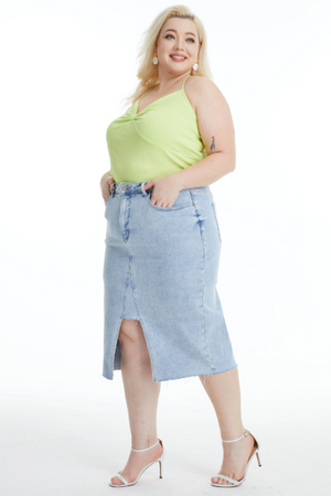 Nora Denim Skirt - Plus