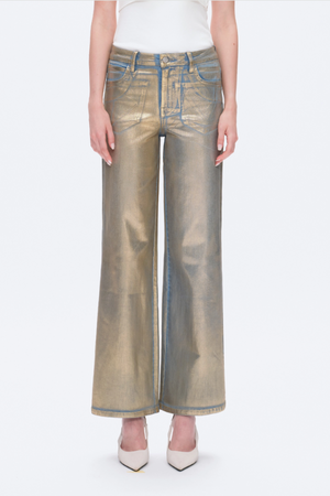 High Rise Golden Jeans