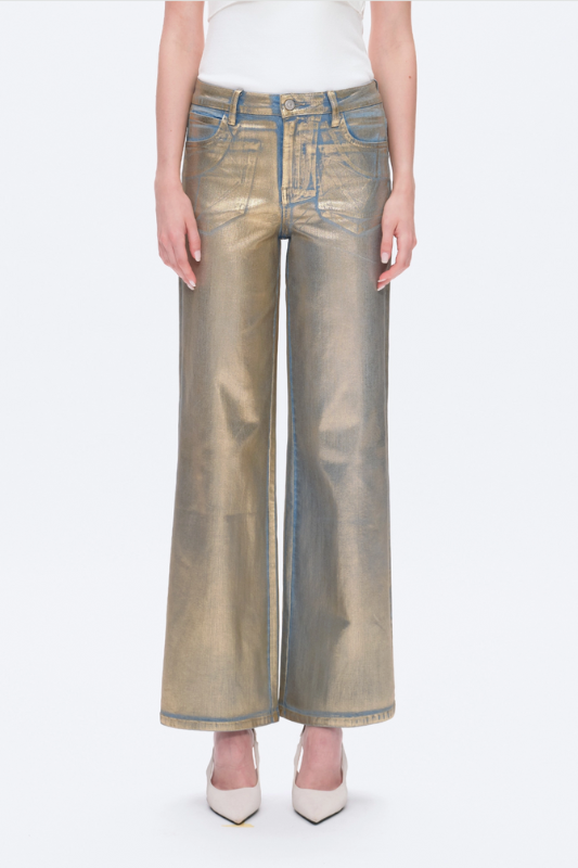 High Rise Golden Jeans