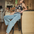 Load image into Gallery viewer, Skylar Beaded Mesh Top
