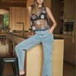 Load image into Gallery viewer, Skylar Beaded Mesh Top
