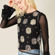 Load image into Gallery viewer, Skylar Beaded Mesh Top
