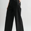 Load image into Gallery viewer, Chelle Wide-Leg Denim Stud Pants
