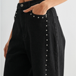 Load image into Gallery viewer, Chelle Wide-Leg Denim Stud Pants
