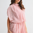 Load image into Gallery viewer, Jacquard Flutter Sleeve Mini Dress
