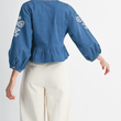 Load image into Gallery viewer, Chelsea Embroidered Cropped Blouse
