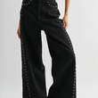 Load image into Gallery viewer, Chelle Wide-Leg Denim Stud Pants
