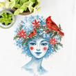 Load image into Gallery viewer, "Cardinal Goddess" Tea Towel
