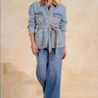 Load image into Gallery viewer, Jericho Denim Jacket- Blue
