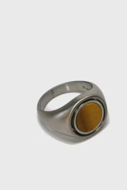 Reversible Oynx / Tiger Eye Ring