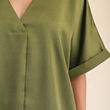 Load image into Gallery viewer, Clara Satin Blouse - Olive
