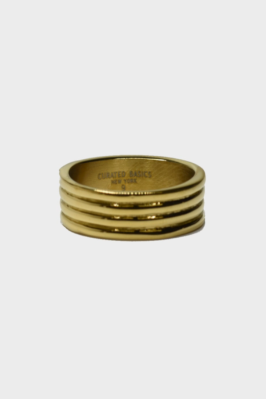 Brass Stacked Ring