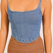 Load image into Gallery viewer, Denim Corset Top
