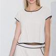 Load image into Gallery viewer, Sofia Contrast Top- Natural

