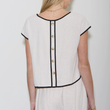 Load image into Gallery viewer, Sofia Contrast Top- Natural
