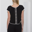 Load image into Gallery viewer, Sofia Contrast Top- Black
