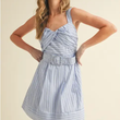 Load image into Gallery viewer, Alice Striped Mini Dress
