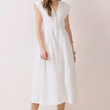 Load image into Gallery viewer, Lisa Midi Dress- Solid White
